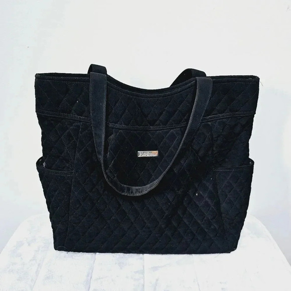 Vera Bradley black quilted tote diaper bag - Picture 5 of 10